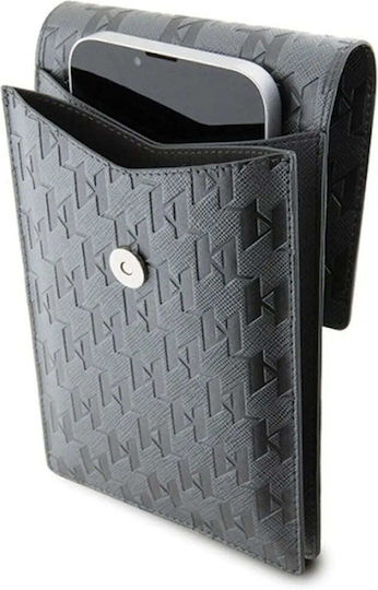 Karl Lagerfeld Saffiano Beutel Gray KLWBSAKHPKG