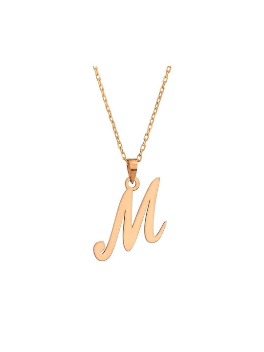 Goldsmith Necklace Monogram from Gold Plated Silver