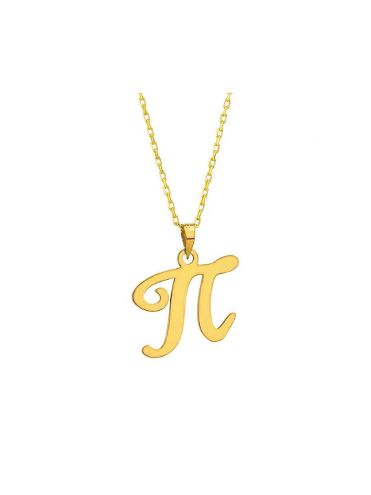 Goldsmith Necklace Monogram from Gold Plated Silver