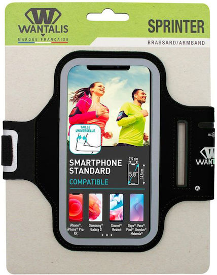 Wantalis Sprinter Brassard Neoprene Θήκη Μπράτσου Μαύρο