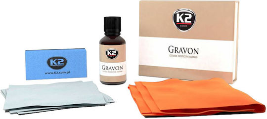 K2 Gravon Σετ Καθαρισμού / Γυαλίσματος / Προστασίας για Ελαστικά και Ζάντες Αυτοκινήτου 50ml