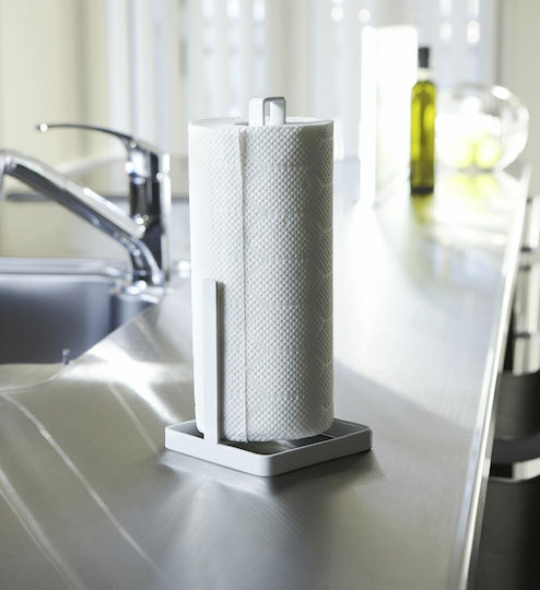 Yamazaki Metallic Paper Towel Holder White 11x11x26.5cm 2696.951267