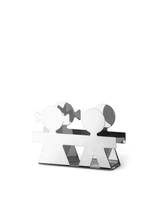 Alessi Serviettenhalter Silber 16x4x10.7cm AKK40