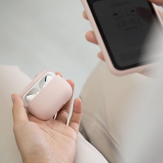 Uniq Lino Hülle Silikon in Schwarz Farbe für Apple AirPods Pro