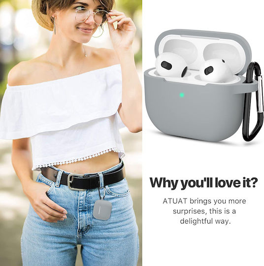 Techsuit Калъф в Сив цвят за Apple AirPods 3