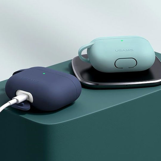 Usams BH741 Калъф с кука в Розов цвят за Apple AirPods 3