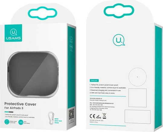Usams BH741 Калъф с кука в Розов цвят за Apple AirPods 3