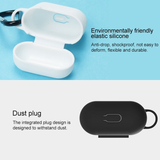 Sonique Drop Proof Set with Hook in Black color for Apple AirPods 1 / AirPods 2