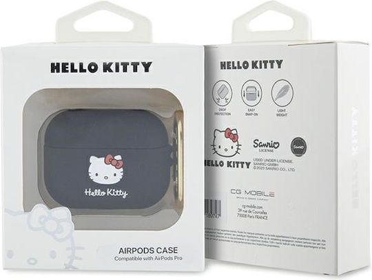 Hello Kitty Hülle Silikon in Schwarz Farbe für Apple AirPods Pro