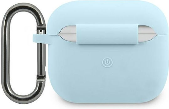 Lacoste Калъф с кука в Син цвят за Apple AirPods 3