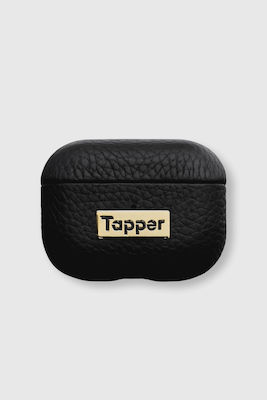 Tapper Hülle Leder in Schwarz Farbe für Apple AirPods Pro