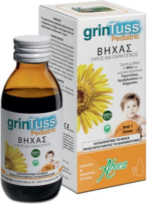 Aboca Grintuss Pediatric Σιρόπι για Παιδιά για Ξηρό και Παραγωγικό Βήχα χωρίς Γλουτένη Μέλι 180gr