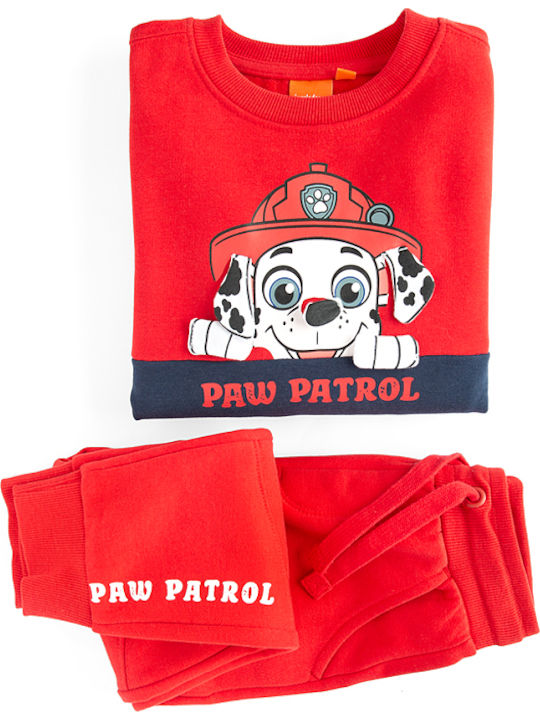 Kids Sweatpants Set Red 2pcs