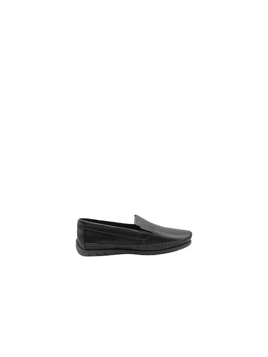 Pegada Men's Leather Moccasins Black