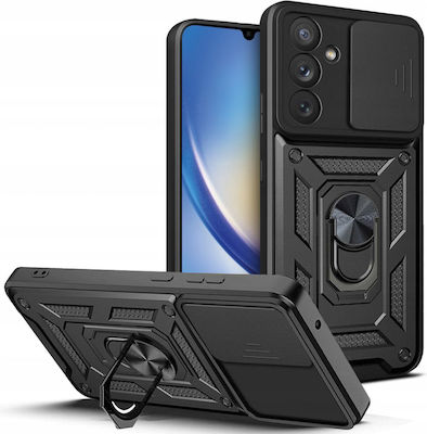 Techsuit CamShield Umschlag Rückseite Kunststoff / Silikon Schwarz (Galaxy A35 5G) KF2317734