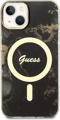 Guess Marble Back Cover Plastic / Silicone Durable Gold (iPhone 14)