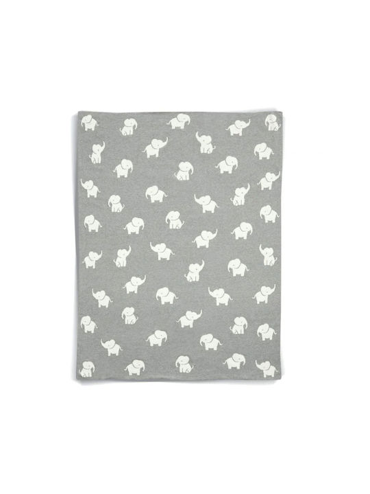 Mamas & Papas Pătură Pepinieră Swaddling Welcome To The World Elefant 80x100 cm