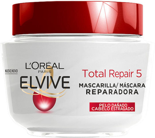 L'Oreal Paris Elvive Total Repair 5 Μάσκα Μαλλιών για Επανόρθωση με Κερατίνη 300ml