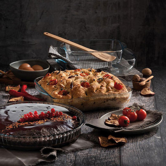 Pasabahce Fontene Glass Round Heat-Resistant Cookware 32x32x6cm