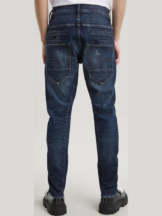 G-Star Raw D-staq 3d Men's Elastic Slim Fit Dark Aged Denim Jeans Pants