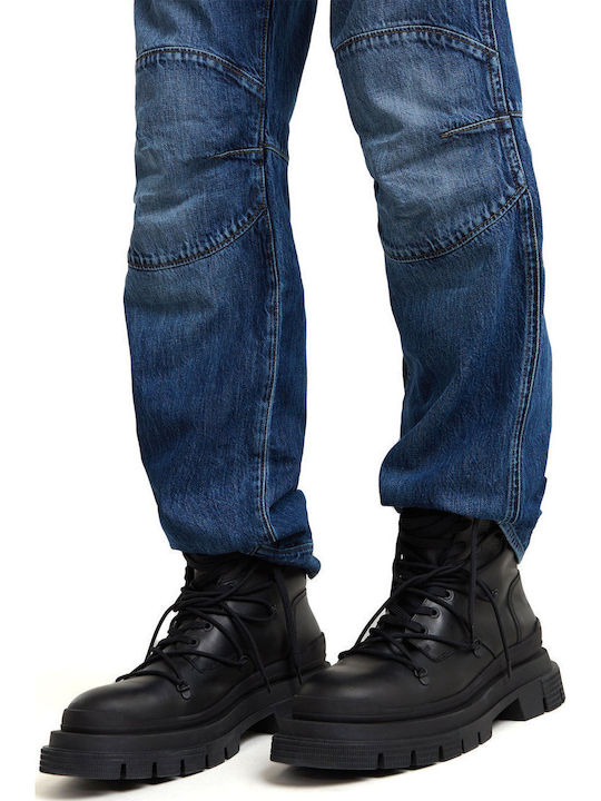 5620 3d Men's Jeans Pants with Regular Fit Dark Aged Denim