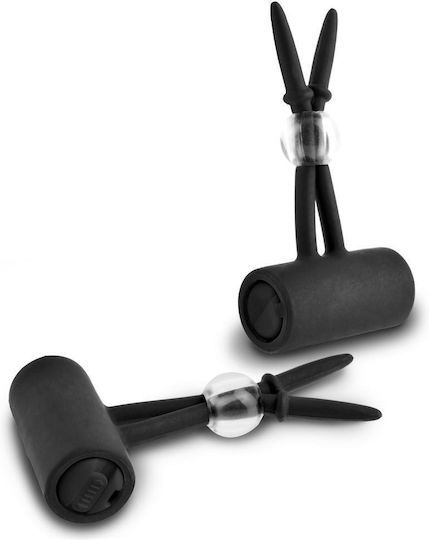 Orion Vibrating Silicone Nipple Σφιγκτήρες Θηλών σε Flesh Χρώμα