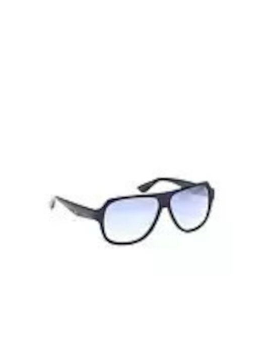 BMW Men's Sunglasses with Black Plastic Frame and Blue Gradient Lens BW0035 5992W