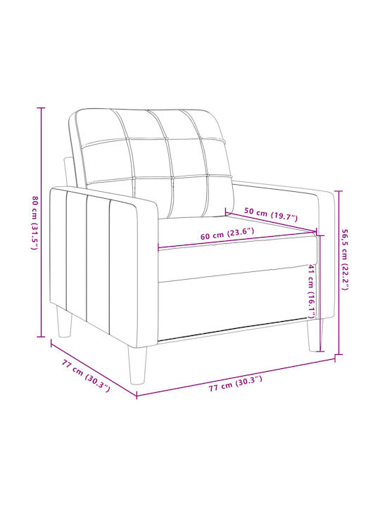 Living Room Furniture Set 2 seater & 2 seater & Armchair Black