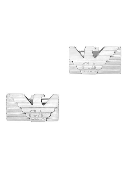 Emporio Armani Cufflinks of Steel Silver