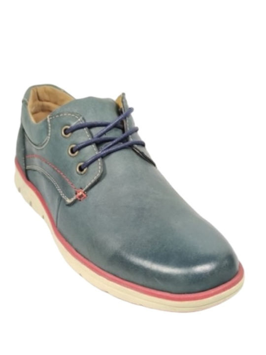 Gale Men's Leather Casual Shoes Blue