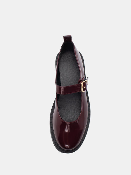 Luigi Ballerinas Burgundy