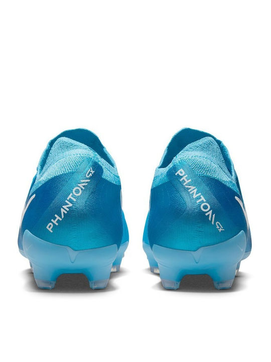 Nike Phantom GX 2 Pro Football Shoes with Cleats Blue Fury / White