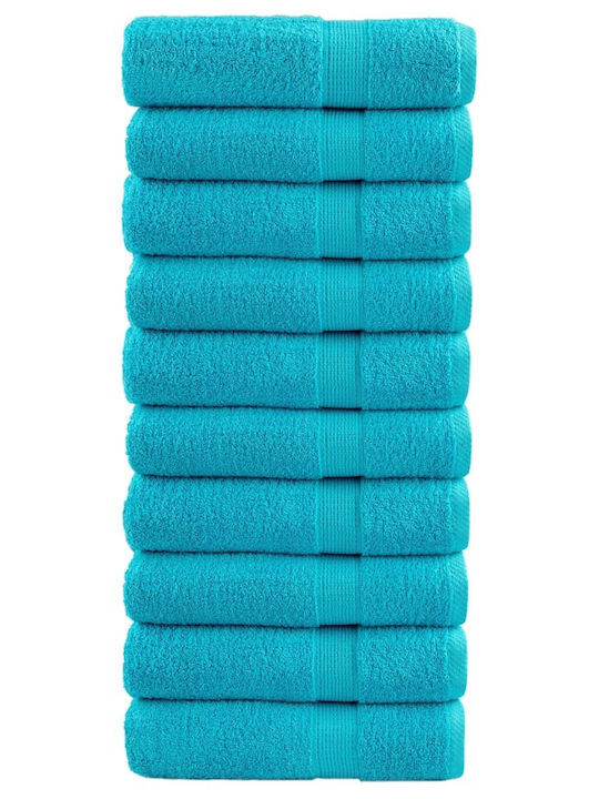 vidaXL 50x100εκ. Τιρκουάζ 10τμχ Βάρους 600gr/m²