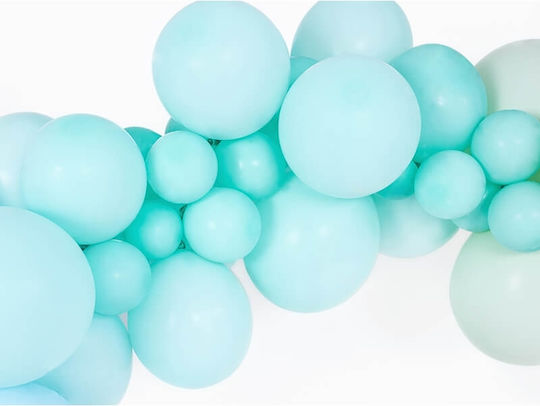 Σετ 10 Μπαλόνια Γενεθλίων Γοργόνα Latex Light Mint 30εκ.