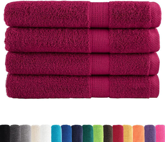 vidaXL Set 4 Hotelhandtücher 200x100 cm Gewicht: 600gsm