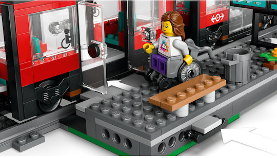 LEGO Lego Stadt Downtown Straßenbahn und Station für 7+ Jahre 811 Stück