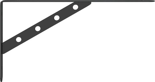 vidaXL Heavy-Duty Stainless Steel Shelf Brackets Silver 30x25mm 4pcs 30304