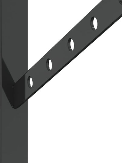 vidaXL Heavy-Duty Stainless Steel Shelf Brackets Silver 30x25mm 4pcs 30304