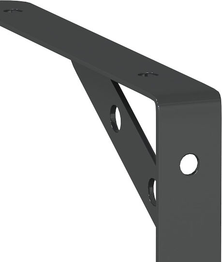 vidaXL Heavy-Duty Stainless Steel Shelf Brackets Silver 150x25mm 4pcs 30302