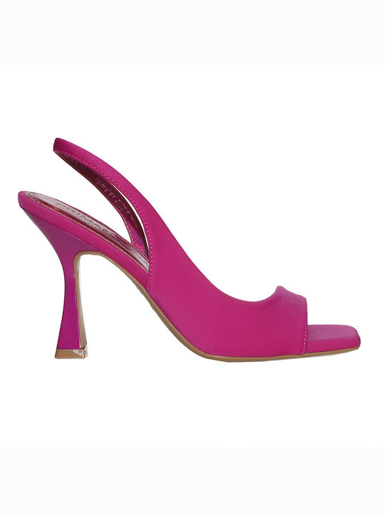 Primadonna Women's Sandals Fuchsia with Thin High Heel