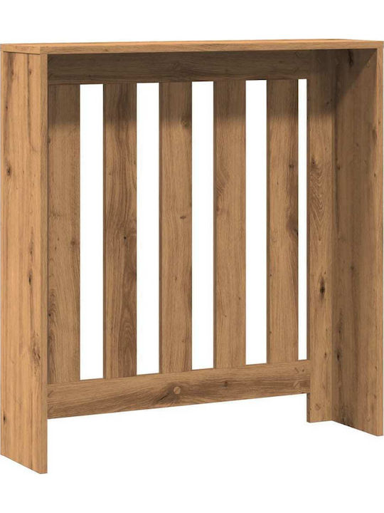 vidaXL Brown Particleboard Radiator Cover 78x20x82cm