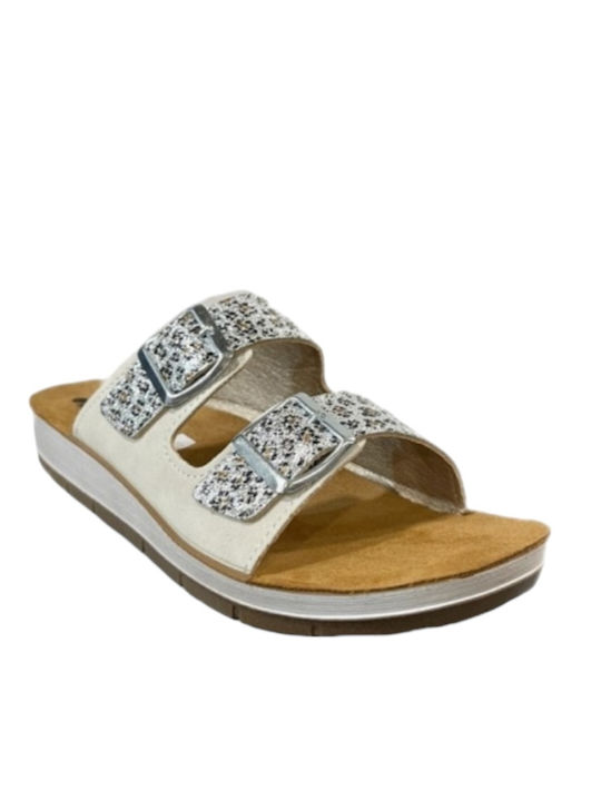 Inblu Women's Flat Sandals Anatomic in White Color