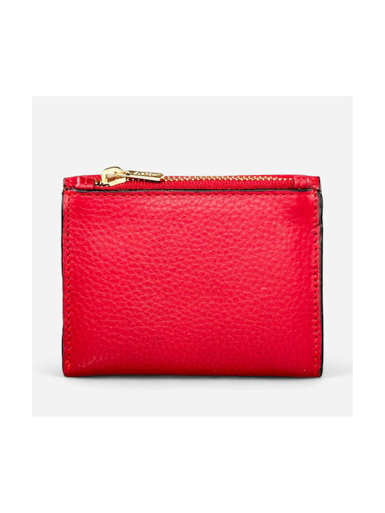 Lavor Small Leather Women's Wallet with RFID Red