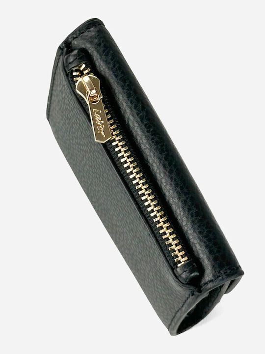 Small Leather Women's Wallet Classic with RFID Black
