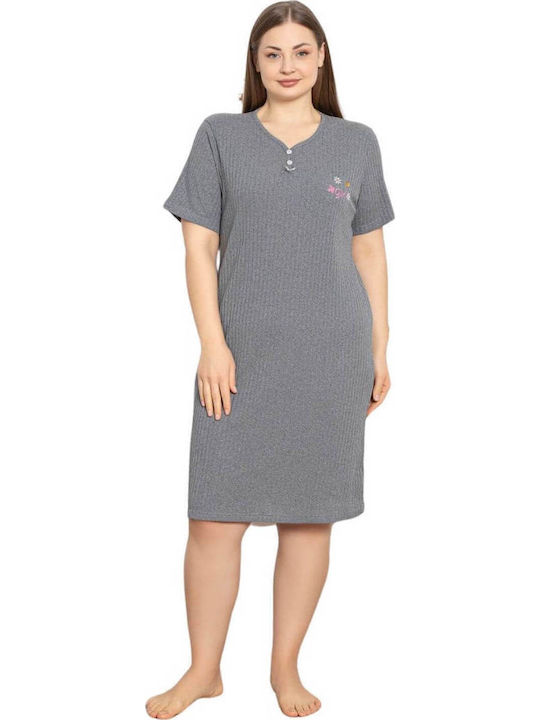 Asel Summer Women's Nightdress Gray