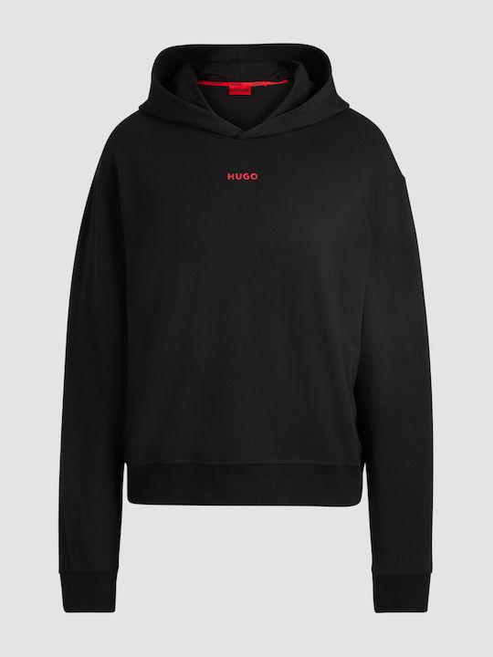 Shuffle Women's Sweatshirt Hooded Black