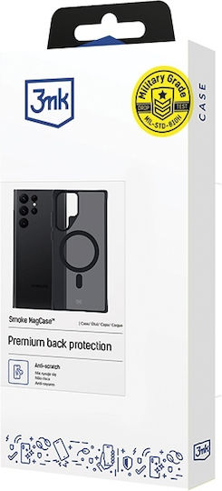 3MK Magcase Sam Umschlag Rückseite Gehärtetes Glas 2mm Beige (Galaxy S22 Ultra 5G)