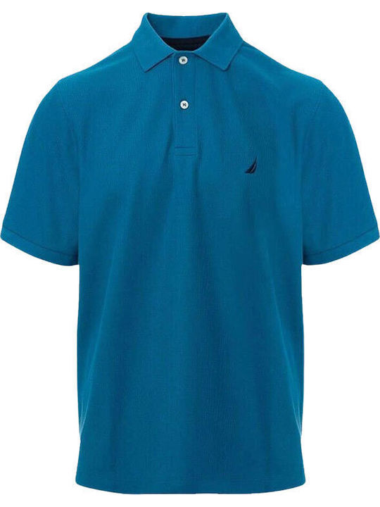 Polo Short Sleeve Blouse Petrol Blue