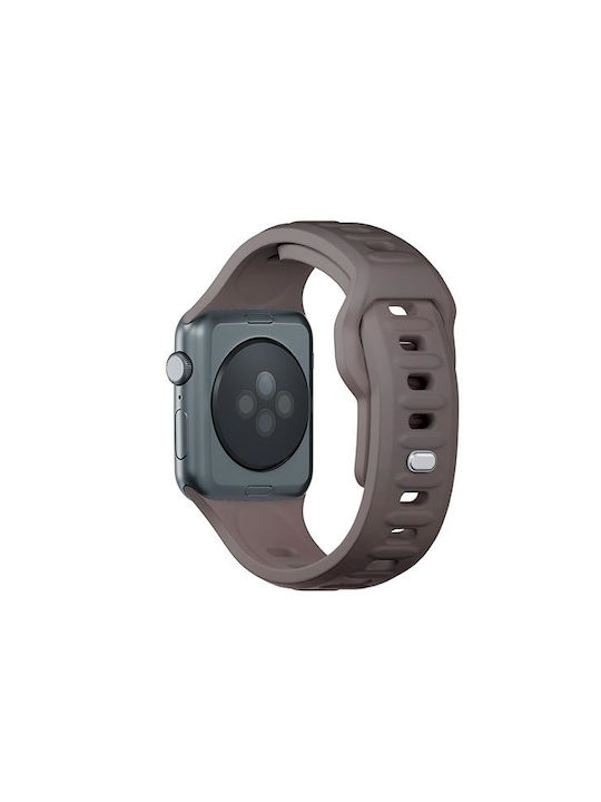 3MK Λουράκι Σιλικόνης με Pin Καφέ (Apple Watch 44/45/46mm/Ultra 49mm)