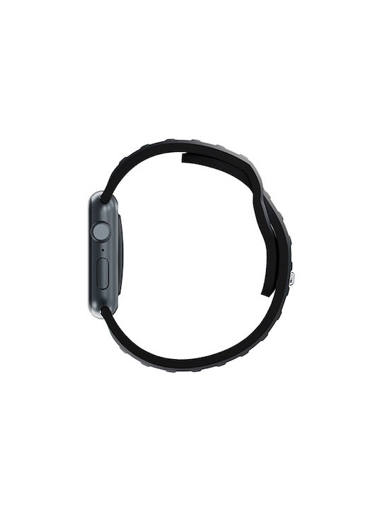 3MK Armband Silikon mit Pin Schwarz (Apple Watch 44/45/46mm/Ultra 49mm)